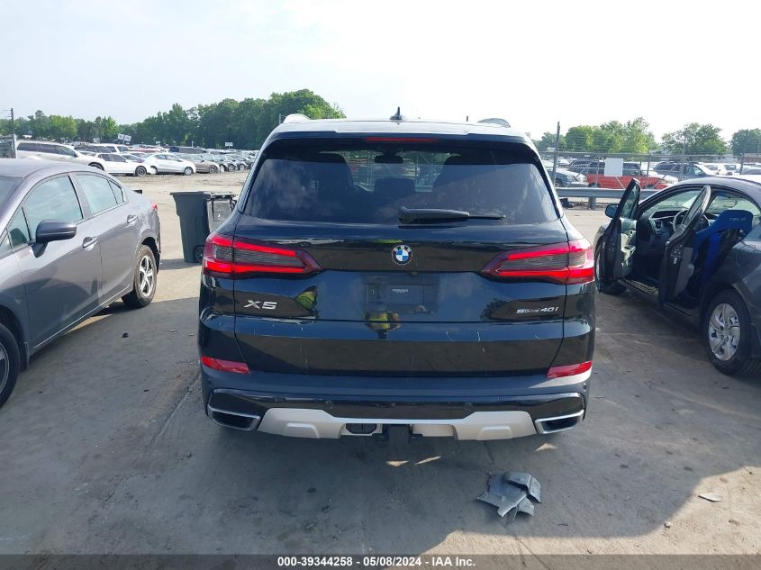 2021 BMW X5 Sdrive40I VIN: 5UXCR4C08M9F62902 Lot: 39344258