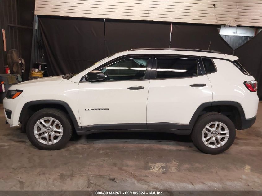 2017 Jeep New Compass Sport 4X4 VIN: 3C4NJDAB7HT642384 Lot: 39344267