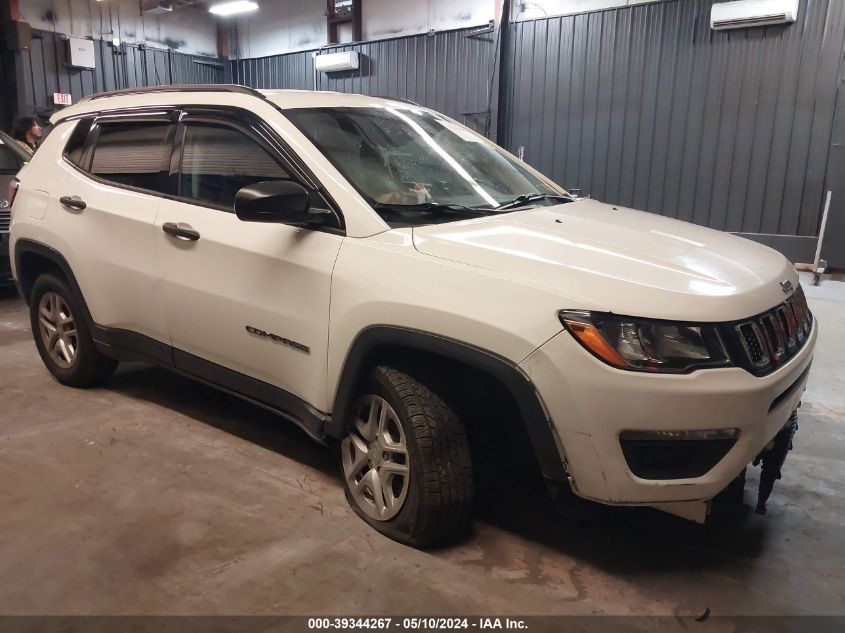 2017 Jeep New Compass Sport 4X4 VIN: 3C4NJDAB7HT642384 Lot: 39344267