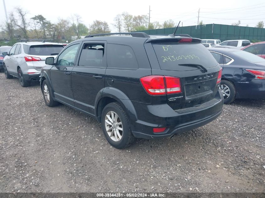 2016 Dodge Journey Sxt VIN: 3C4PDDBG8GT100882 Lot: 39344281