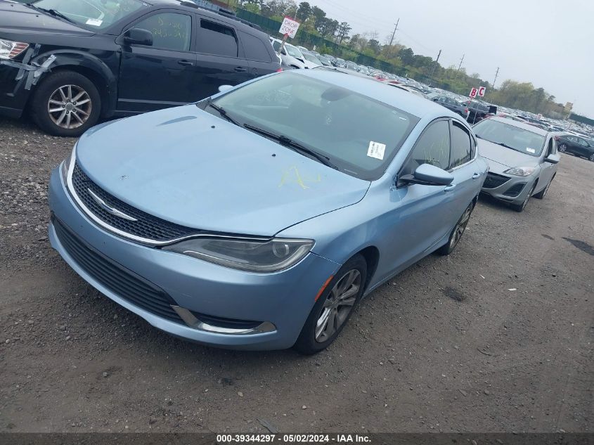 2015 Chrysler 200 Limited VIN: 1C3CCCAB2FN685219 Lot: 39344297