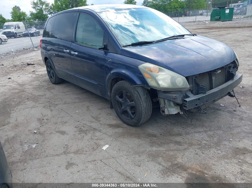 2008 Nissan Quest 3.5 VIN: 5N1BV28U28N109874 Lot: 39344363