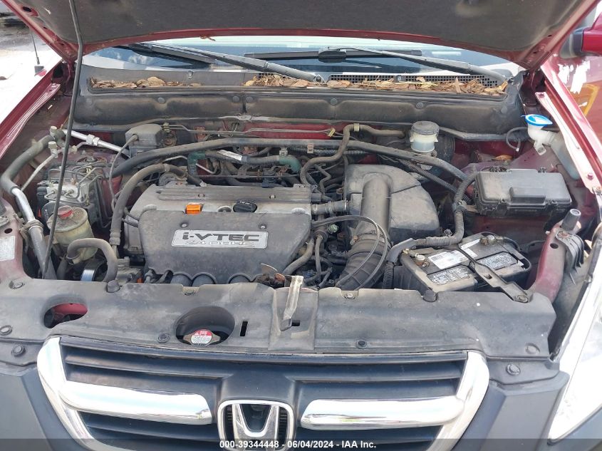 2004 Honda Cr-V Ex VIN: SHSRD78874U218290 Lot: 39344448