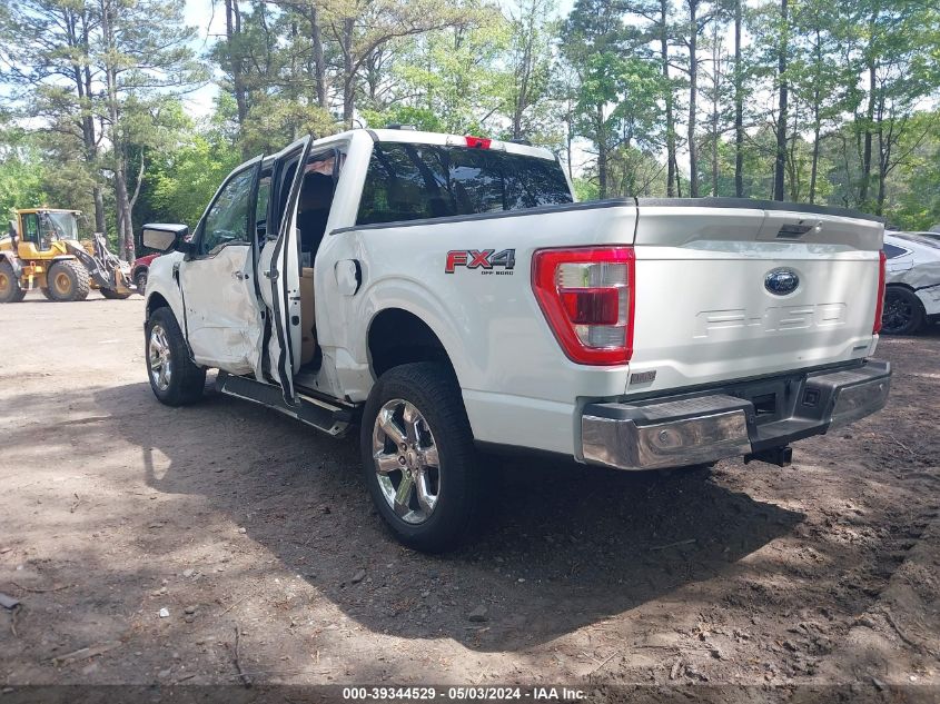 2022 FORD F-150 LARIAT 1FTFW1E88NFC42410