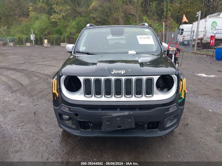 2018 Jeep Renegade Limited 4X4 VIN: ZACCJBDBXJPG89722 Lot: 39344582