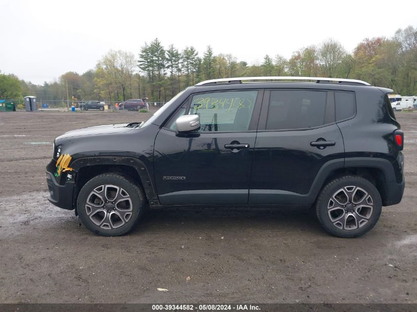 2018 Jeep Renegade Limited 4X4 VIN: ZACCJBDBXJPG89722 Lot: 39344582