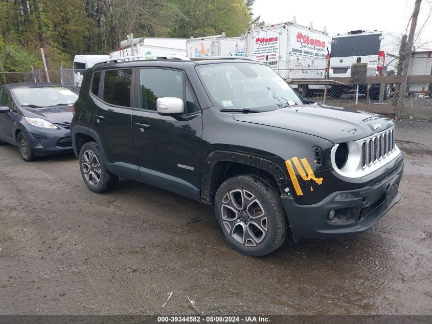 2018 Jeep Renegade Limited 4X4 VIN: ZACCJBDBXJPG89722 Lot: 39344582