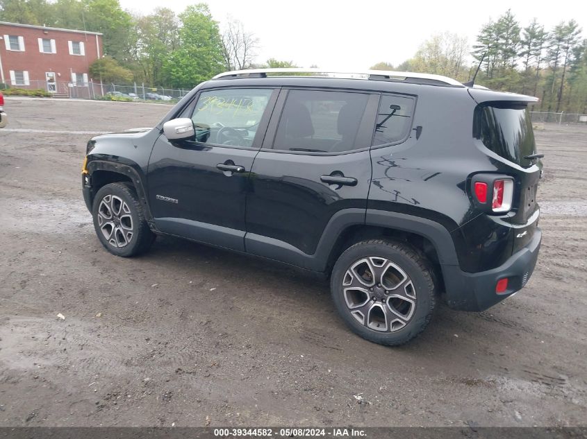 2018 Jeep Renegade Limited 4X4 VIN: ZACCJBDBXJPG89722 Lot: 39344582