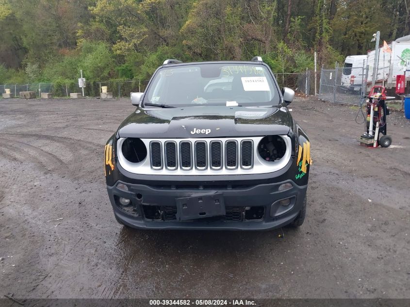 2018 Jeep Renegade Limited 4X4 VIN: ZACCJBDBXJPG89722 Lot: 39344582