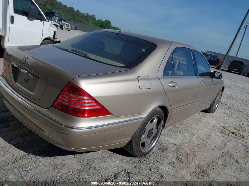 WDBNG75J93A361672 | 2003 MERCEDES-BENZ S 500