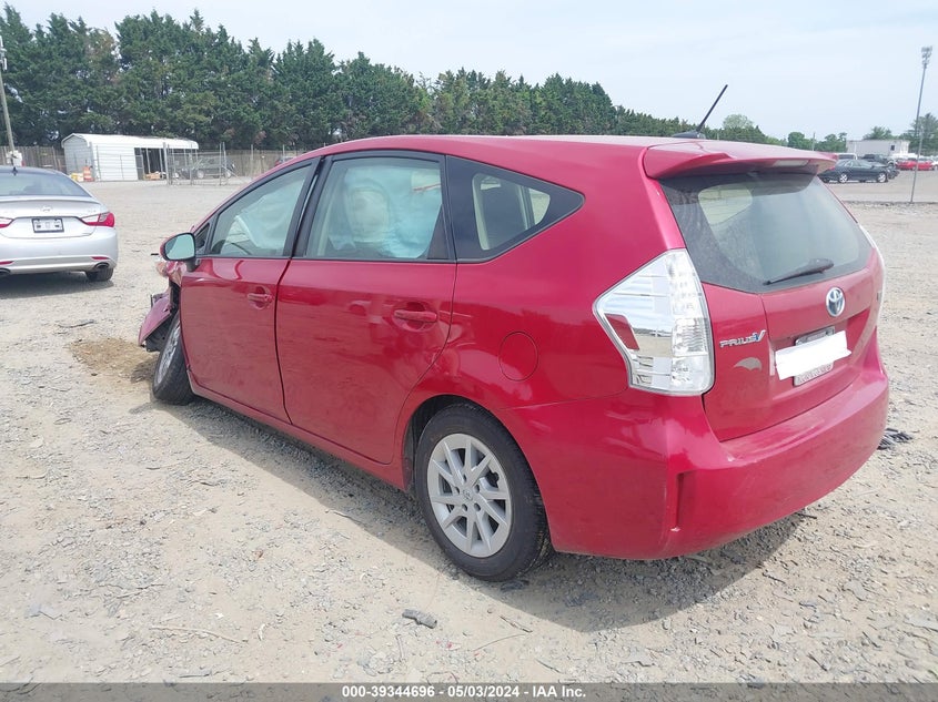 2012 Toyota Prius V Five/Three/Two VIN: JTDZN3EU5C3163073 Lot: 39344696