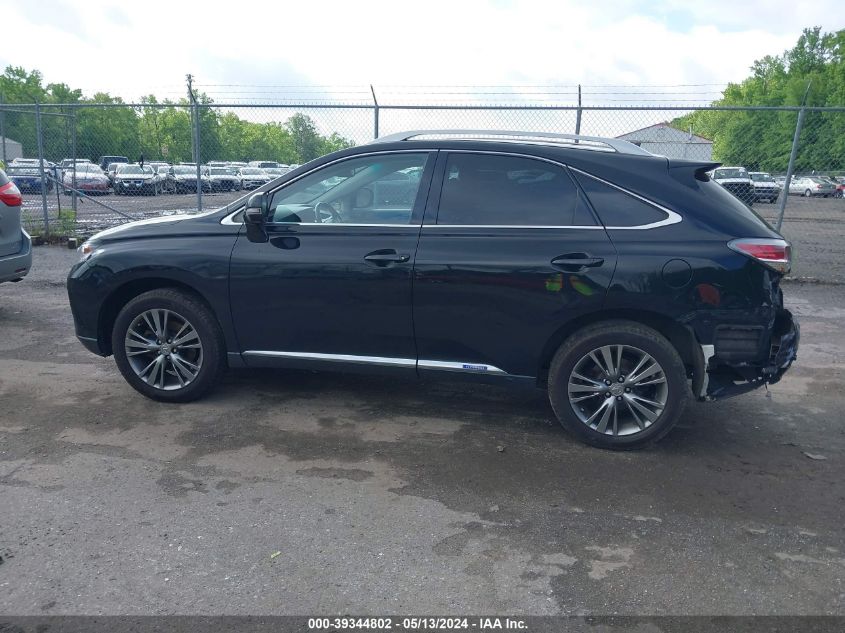 2013 Lexus Rx 450H VIN: JTJBC1BA0D2440383 Lot: 39344802