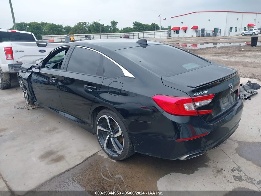 VIN 1HGCV1F37MA110051 2021 HONDA ACCORD SPORT