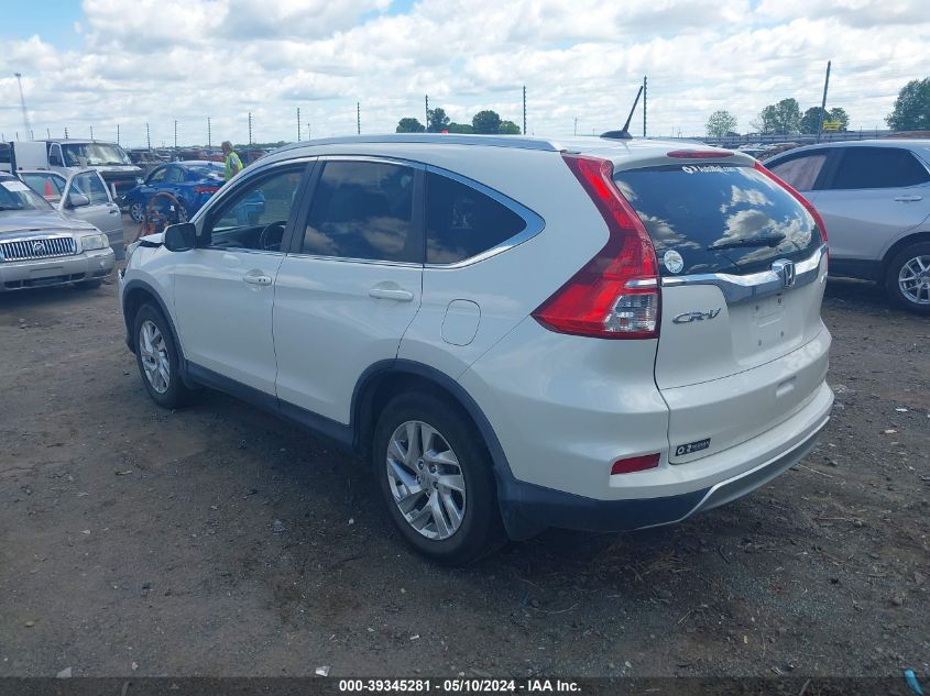 2015 Honda Cr-V Ex-L VIN: 5J6RM4H70FL025907 Lot: 39345281