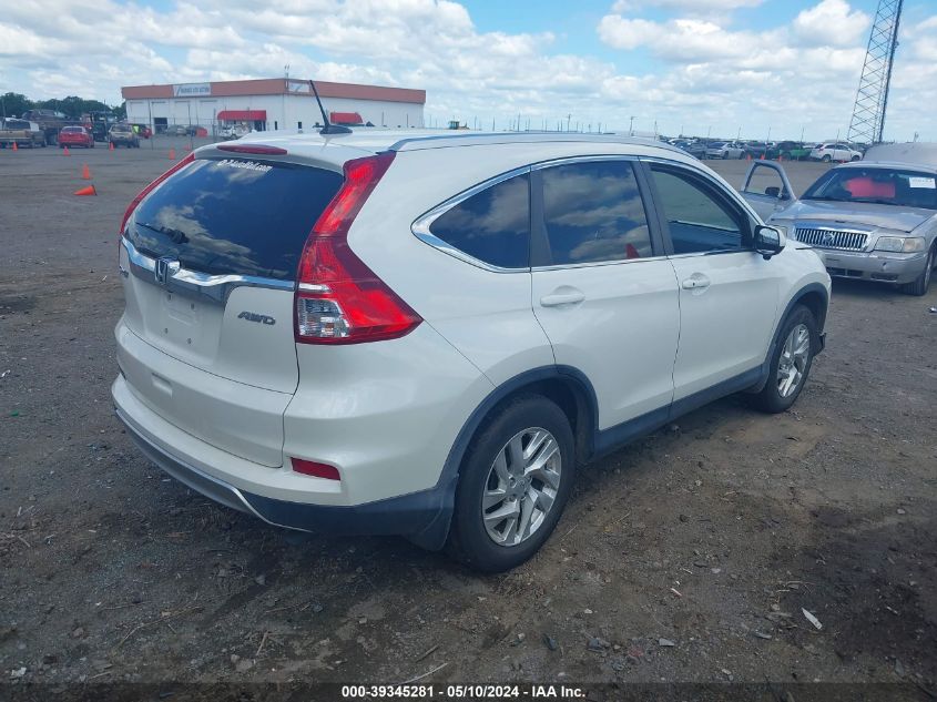 2015 Honda Cr-V Ex-L VIN: 5J6RM4H70FL025907 Lot: 39345281