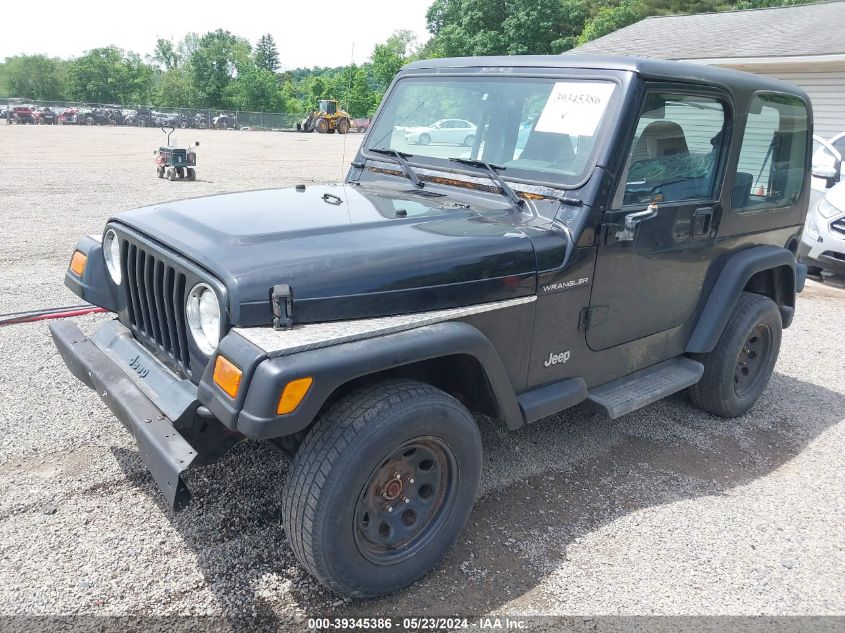 2002 Jeep Wrangler X VIN: 1J4FA39S62P764372 Lot: 39345386