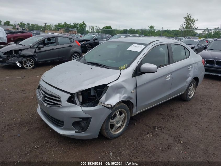 2017 Mitsubishi Mirage G4 Es VIN: ML32F3FJ9HH002595 Lot: 39345393