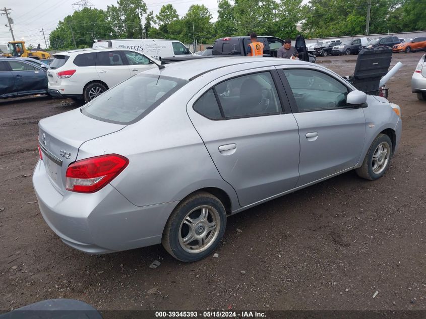 2017 Mitsubishi Mirage G4 Es VIN: ML32F3FJ9HH002595 Lot: 39345393