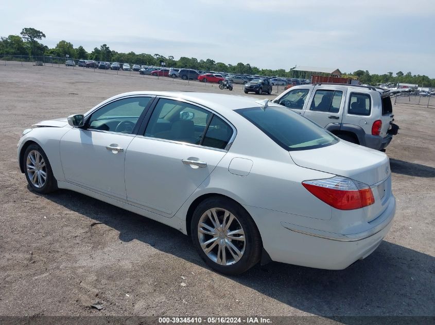 2011 Hyundai Genesis 3.8 VIN: KMHGC4DE7BU142887 Lot: 39345410