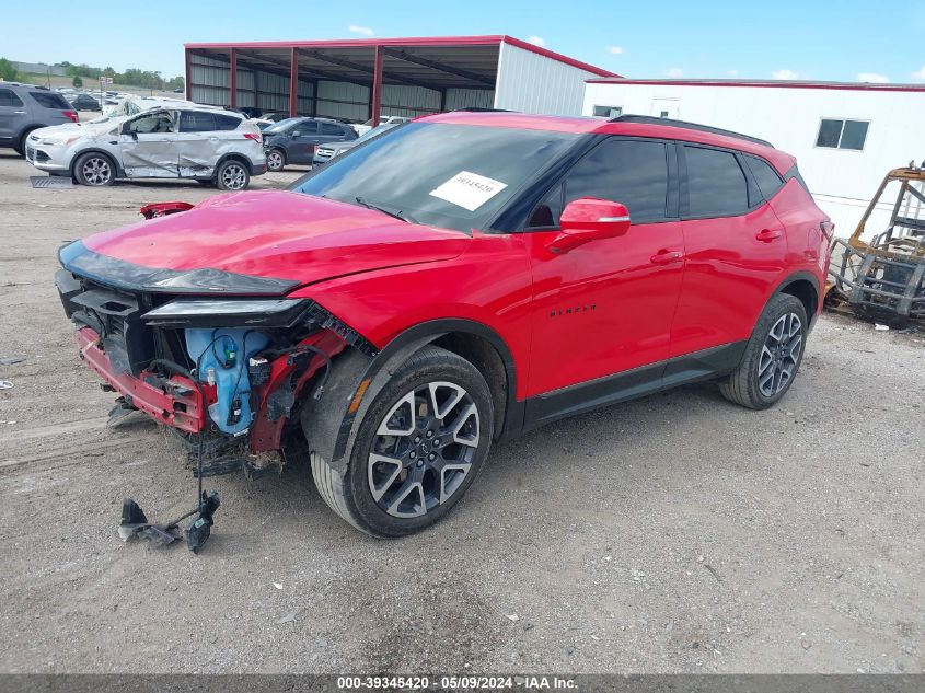 VIN 3GNKBKRS0PS105778 2023 CHEVROLET BLAZER AWD RS