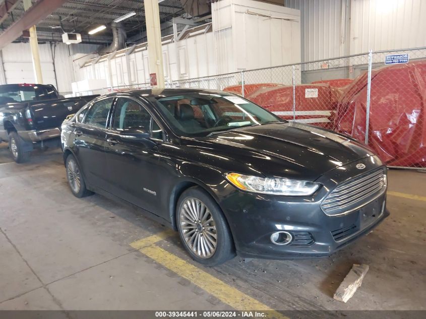 2013 Ford Fusion Hybrid Titanium VIN: 3FA6P0RU3DR282285 Lot: 39345441