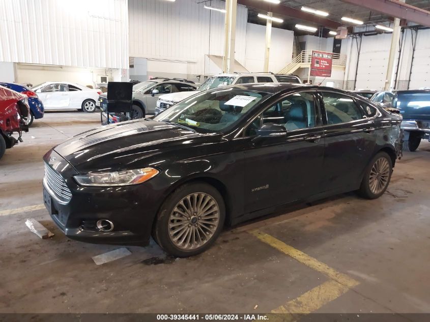 2013 Ford Fusion Hybrid Titanium VIN: 3FA6P0RU3DR282285 Lot: 39345441