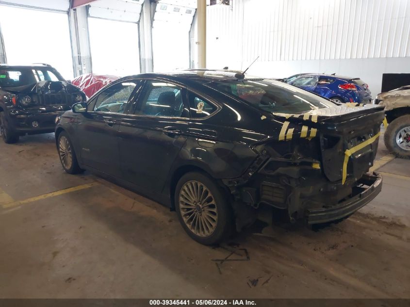 2013 Ford Fusion Hybrid Titanium VIN: 3FA6P0RU3DR282285 Lot: 39345441