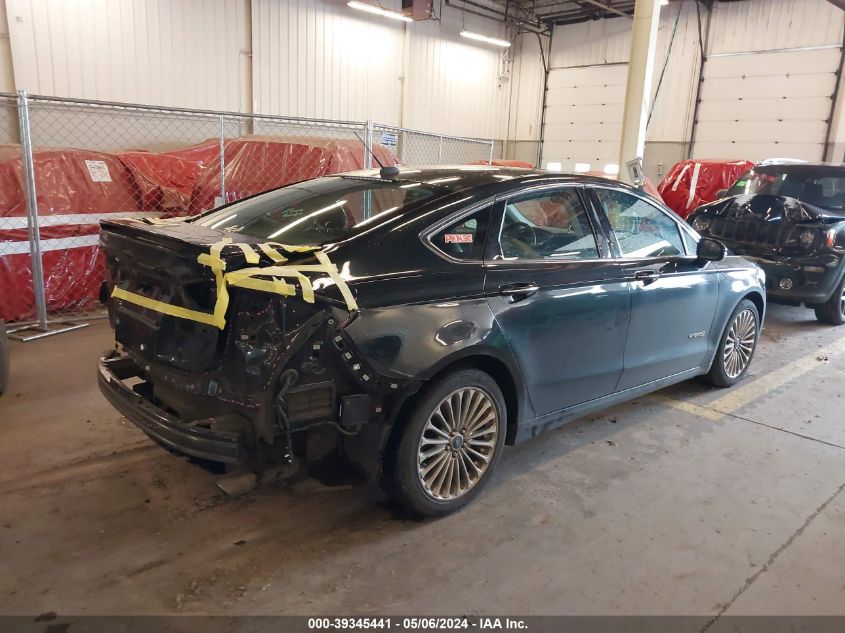 2013 Ford Fusion Hybrid Titanium VIN: 3FA6P0RU3DR282285 Lot: 39345441