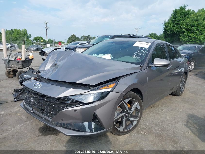 2022 Hyundai Elantra Sel VIN: KMHLN4AG7NU329565 Lot: 39345460