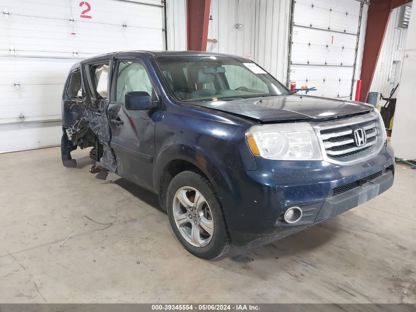 2013 Honda Pilot Ex-L VIN: 5FNYF4H51DB012528 Lot: 39345554