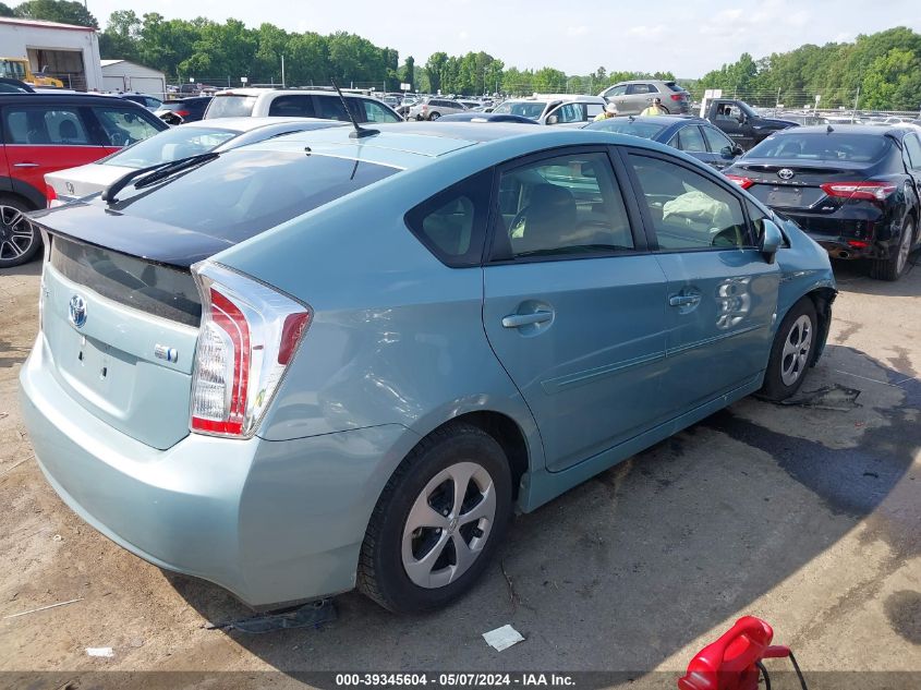 2013 Toyota Prius Five/Four/Three/Three Se/Two VIN: JTDKN3DU2D5647176 Lot: 39345604