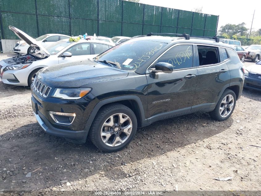 2018 Jeep Compass Limited 4X4 VIN: 3C4NJDCB2JT341640 Lot: 39345608