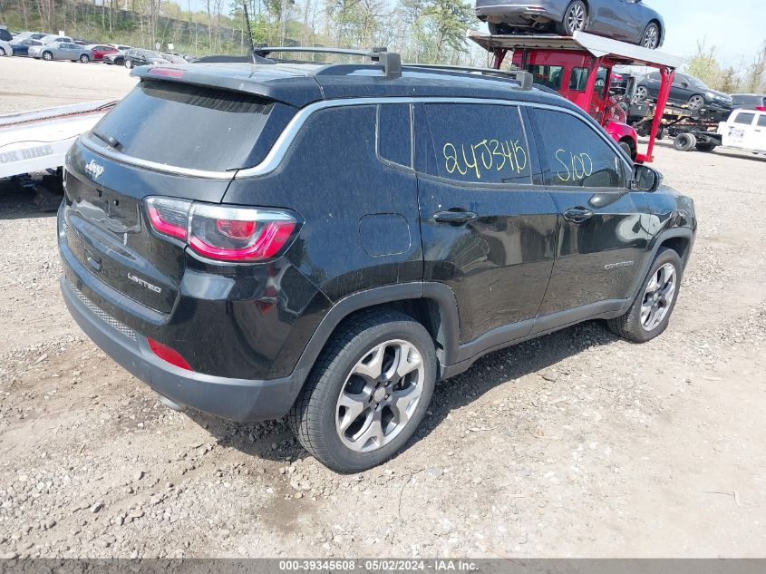 2018 Jeep Compass Limited 4X4 VIN: 3C4NJDCB2JT341640 Lot: 39345608