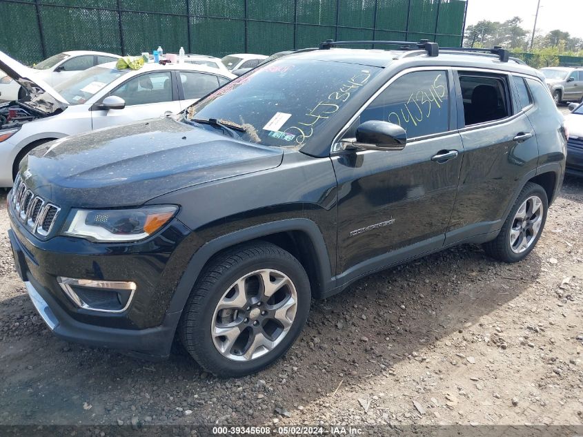 2018 Jeep Compass Limited 4X4 VIN: 3C4NJDCB2JT341640 Lot: 39345608