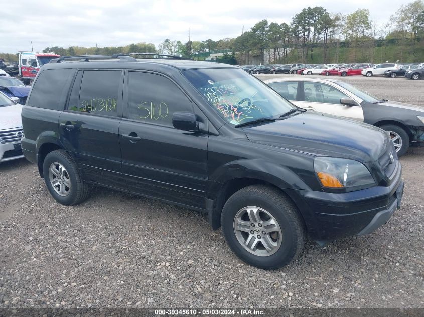 2005 Honda Pilot Ex-L VIN: 5FNYF18515B060580 Lot: 39345610