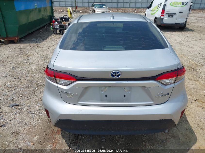 2023 Toyota Corolla Hybrid Le/Hybrid Se/Hybrid Se Infrared/Hybrid Xle VIN: JTDBCMFE5P3002376 Lot: 39345709