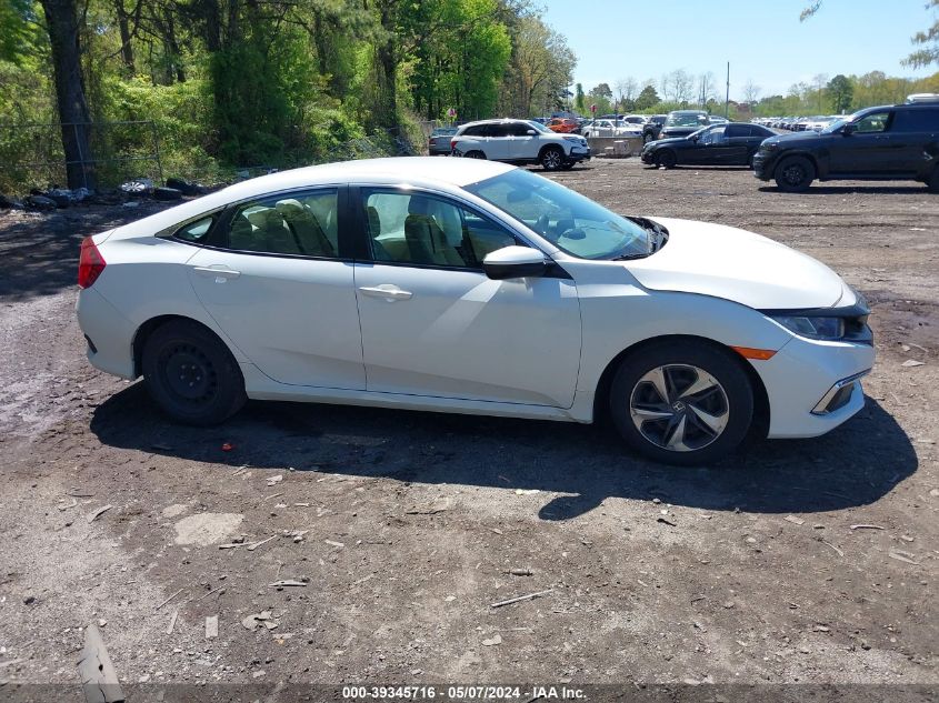 2020 Honda Civic Lx VIN: 2HGFC2F65LH575527 Lot: 39345716