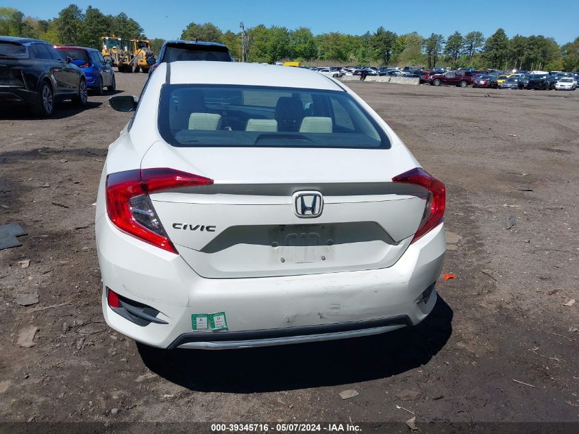 2020 Honda Civic Lx VIN: 2HGFC2F65LH575527 Lot: 39345716