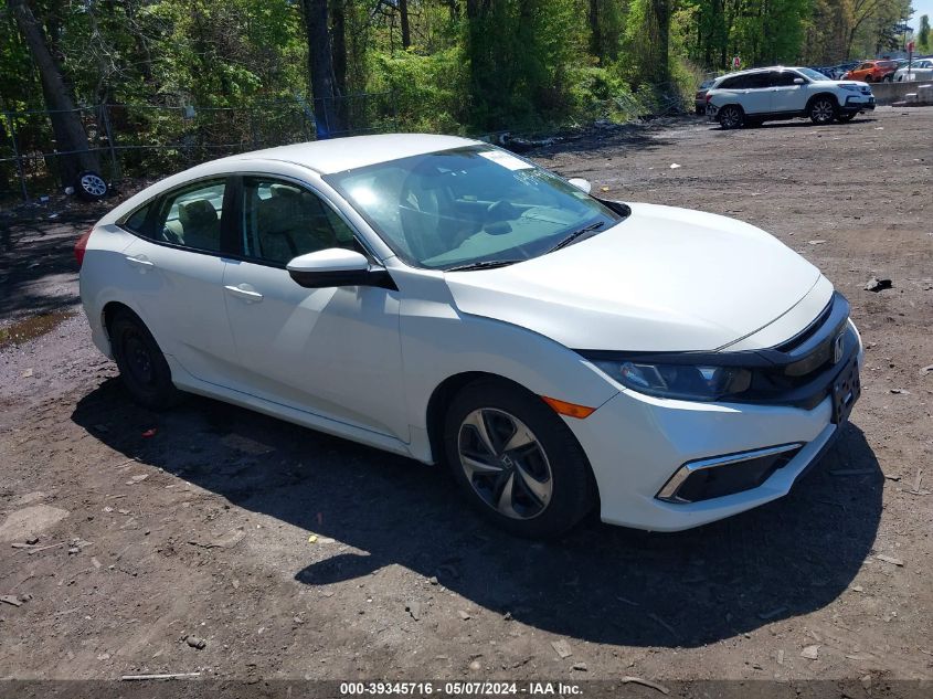 2020 Honda Civic Lx VIN: 2HGFC2F65LH575527 Lot: 39345716