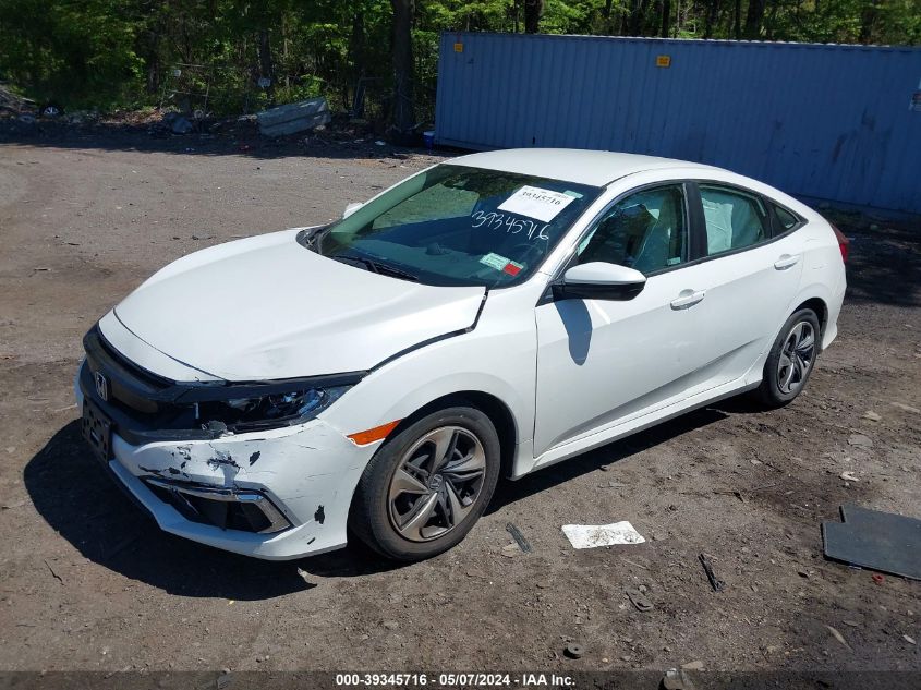 2020 Honda Civic Lx VIN: 2HGFC2F65LH575527 Lot: 39345716