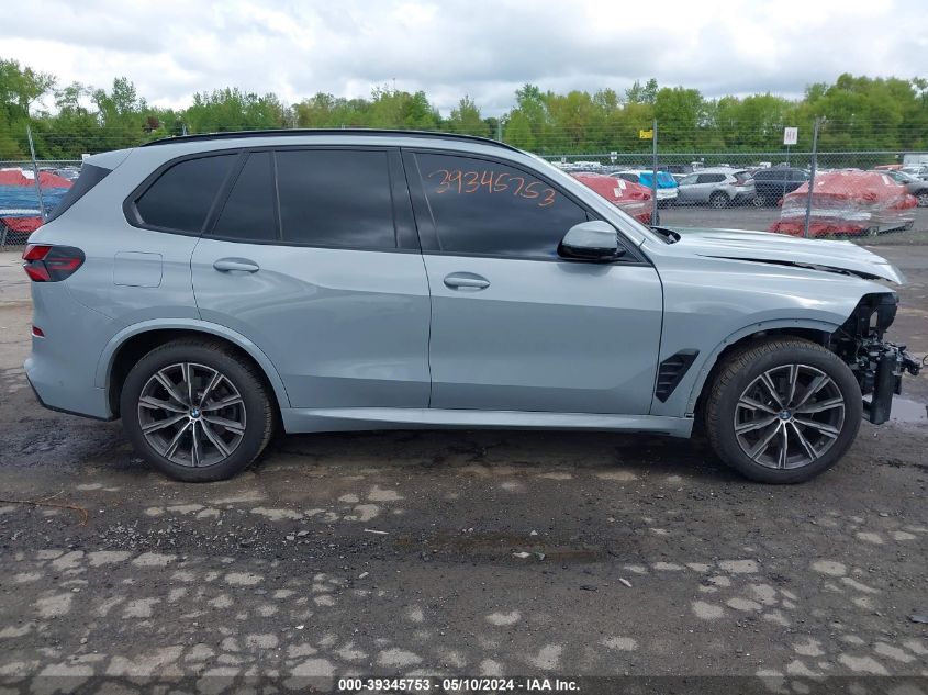 2024 BMW X5 xDrive40I VIN: 5UX23EU07R9T68478 Lot: 39345753