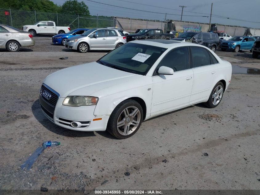 2007 Audi A4 2.0T VIN: WAUAF78EX7A203605 Lot: 39345955