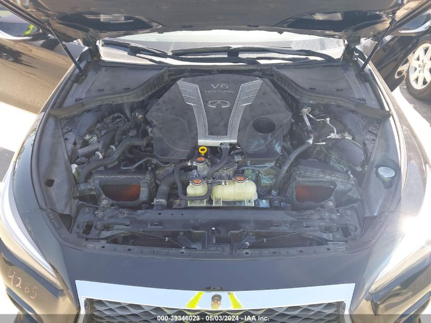 2018 Infiniti Q50 3.0T Red Sport 400 VIN: JN1FV7AR2JM481612 Lot: 39346023