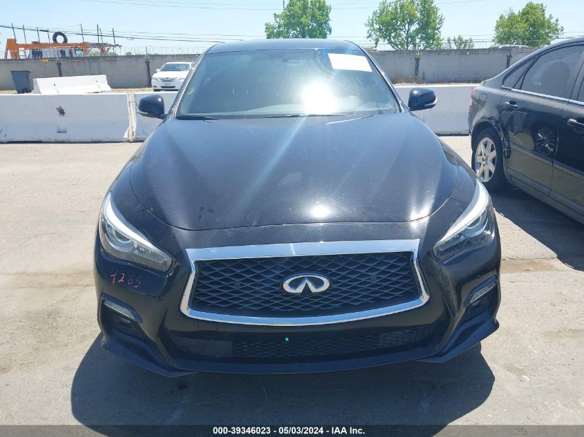 2018 Infiniti Q50 3.0T Red Sport 400 VIN: JN1FV7AR2JM481612 Lot: 39346023