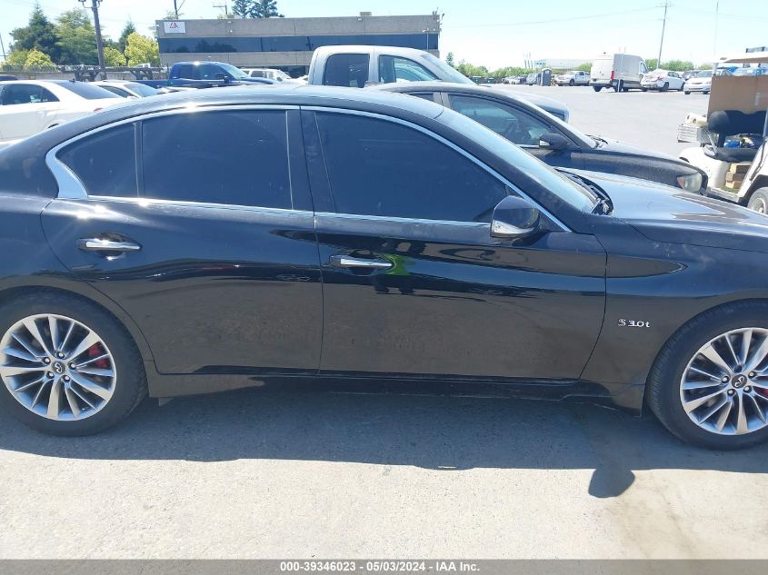 2018 Infiniti Q50 3.0T Red Sport 400 VIN: JN1FV7AR2JM481612 Lot: 39346023