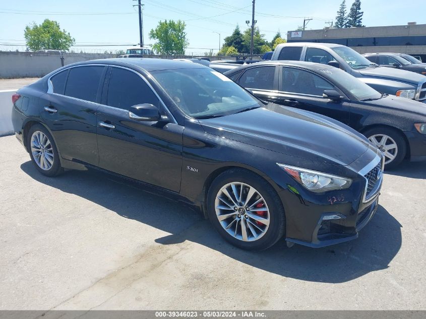 2018 Infiniti Q50 3.0T Red Sport 400 VIN: JN1FV7AR2JM481612 Lot: 39346023