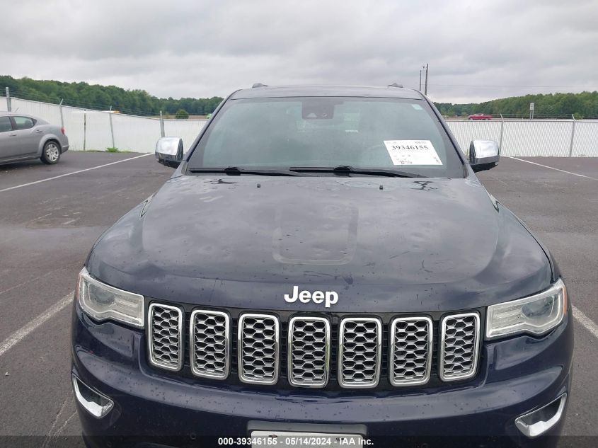 2017 Jeep Grand Cherokee Overland 4X4 VIN: 1C4RJFCG0HC843402 Lot: 39346155