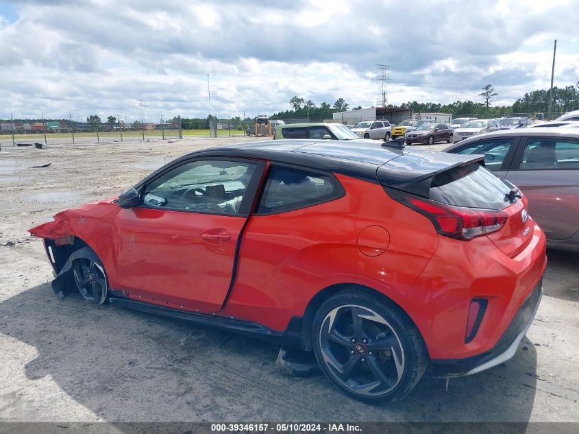 2020 Hyundai Veloster Turbo Ultimate VIN: KMHTH6AB1LU030576 Lot: 39346157