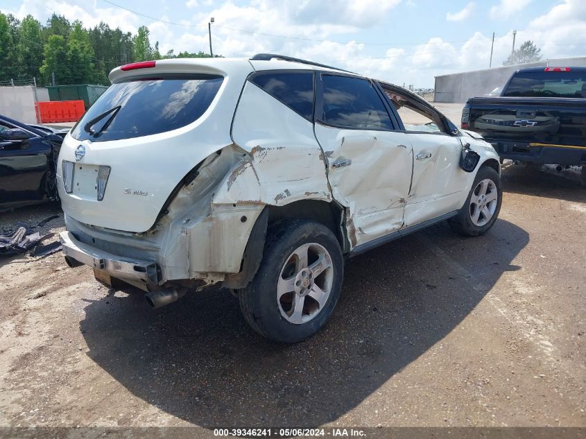 2005 Nissan Murano S VIN: JN8AZ08W35W428818 Lot: 39346241