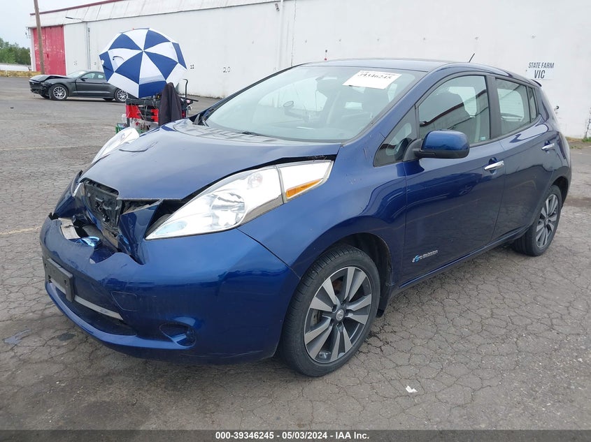 2016 Nissan Leaf Sv VIN: 1N4BZ0CP7GC302939 Lot: 39346245